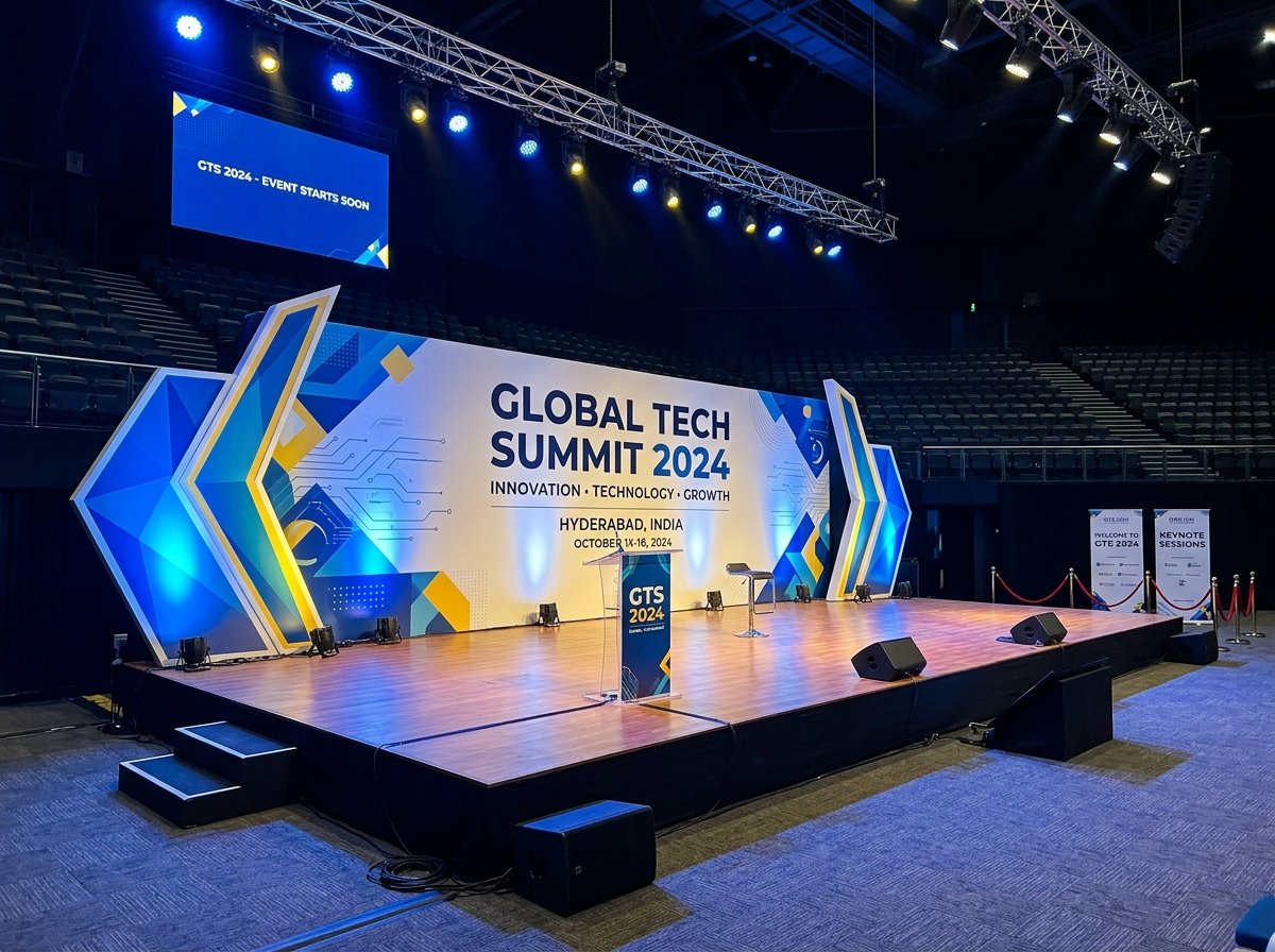 Conference Stage Backdrop & Event Execution